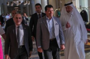 وزير الشباب والرياضة يلتقي رؤساء الإتحاد الدولي والأفريقي والآسيوي والعربي لرفع الأثقال