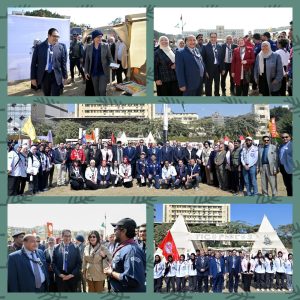 رئيس جامعة القاهرة يفتتح المهرجان الكشفي والإرشادى لجوالي الجامعة تحت شعار “بداية جديدة .. مستعدون للحياة”