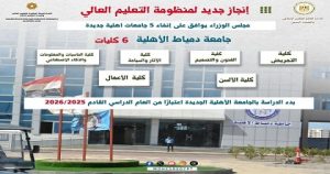 الجامعات الأهلية الجديدة – جامعة دمياط الأهلية