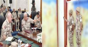 وزير الدفاع يشهد تنفيذ المرحلة الرئيسية لمشروع مراكز القيادة التعبوي للمنطقة الغربية العسكرية