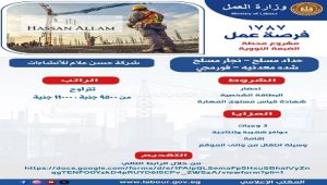 وزير العمل.. 1787 فرصة عمل بمشروع محطة الضبعة النووية.. ورابط للتقديم ..بالتعاون مع شركة حسن علام للإنشاءات