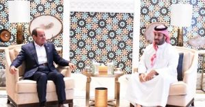 الرئيس “السيسي” وولي العهد السعودي يؤكدان رفضهما أية محاولات لتهجير الفلسطينيين من أرضهم