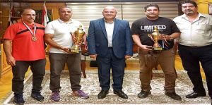 الدكتور المهندس “عصام عبد الخالق الشيخ” رئيس هيئة النقل العام يكرّم أبطال رفع الأثقال بعد حصد كأس بطولة الشركات ببورسعيد