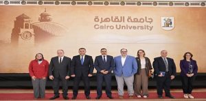 نائب رئيس جامعة القاهرة لشئون الدراسات العليا والبحوث يلتقى وفدا من جامعة ولاية بنسلفانيا هاريسبرج الأمريكية