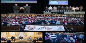 في حضور د.محمد سامي عبدالصادق وقيادات الجامعة .. شباب جامعة القاهرة ولقاء الداعية “مصطفى حسني”