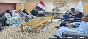 نادي جامعة حلوان يستقبل طلابه الوافدين في يوم مميز يسوده الود والحماس تحت شعار “بيت واحد لكل الوافدين”