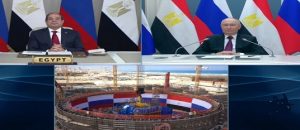 الرئيس السيسي وبوتين يشاركان عبر الفيديو في مراسم تركيب وعاء المفاعل النووي المصري في محطة الضبعة