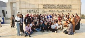 جامعة حلوان التكنولوجية الدولية تنظم زيارة علمية للمتحف القومي للحضارة المصرية