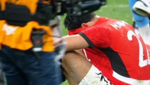 حاله من الحزن تسيطر على منتخب مصر بعد خسارته امام نظيرة السنغال بهدف نظيف فى كأس امم افريقيا