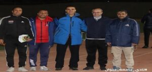 جولة تفقدية للمدير التنفيذي خلال متابعة الدورة الرمضانية لكرة القدم بنادي جامعة حلوان.