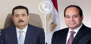 الرئيس السيسي لرئيس وزراء العراق “شياع السوداني”  مصر داعمة للعراق وسيادته وسلامة أراضيه