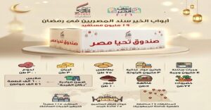 بتوجيهات الرئيس “السيسي” صندوق تحيا مصر يكثّف جهوده خلال شهر رمضان الكريم عبر المبادرة الرئاسية أبواب الخير