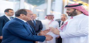 الرئيس السيسى يلتقى ولى العهد السعودى ويؤكد دعم مصر أمن واستقرار المنطقة