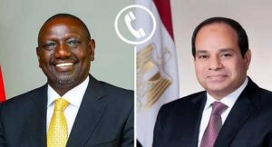 الرئيس “السيسي” في اتصال هاتفي مع الرئيس الكيني .. موقفنا ثابت إزاء الأزمة السودانية بضرورة وقف الصراع