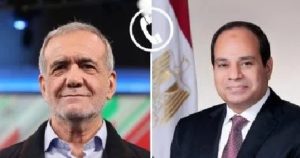 رئيس إيران للرئيس “السيسى” حريصون على تعزيز العلاقات الأخوية مع الدول العربية