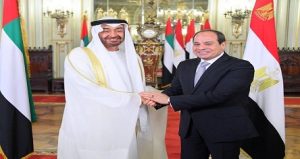 موقع الرئاسة ينشر فيديو استقبال الرئيس “السيسي” لأخيه الشيخ محمد بن زايد بقصر الاتحادية