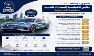 تنسيق الجامعات 2026 .. برنامج تكنولوجيا السيارات الهجين بجامعة العاصمة