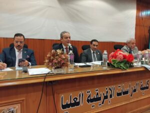ندوة بكلية الدراسات الإفريقية العليا حول “الجمهورية الجديدة والانفتاح على إفريقيا” ضمن احتفالات جامعة القاهرة بالذكرى الثالثة عشرة لثورة 30 يونيو