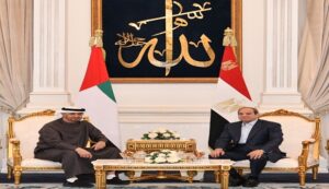 الرئيس السيسي والشيخ “محمد بن زايد آل نهيان” يؤكدان من العلمين مواصلة التنسيق لمواجهة تحديات المنطقة