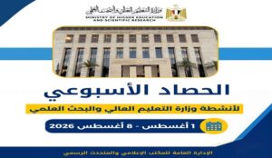 وزارة التعليم العالي في أسبوع.. انطلاق تنسيق الجامعات وتوسيع التعاون مع تشاد وهواوي لدعم الذكاء الاصطناعي