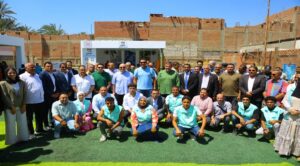 وزير الشباب والرياضة ومحافظ الفيوم يتفقدان مبادرة «تمكين» بمطرطارس