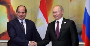 السيسي وبوتين يؤكدان مواصلة العمل لتعزيز العلاقات المصرية الروسية